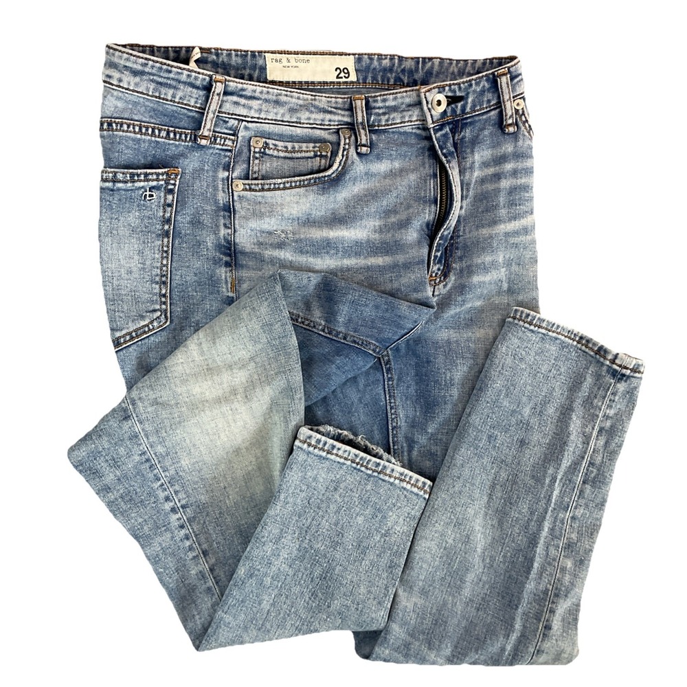Rag & Bone Nina High‎ Rise Ankle Cigarette Jeans Womens 29 Alexis Stretch Denim